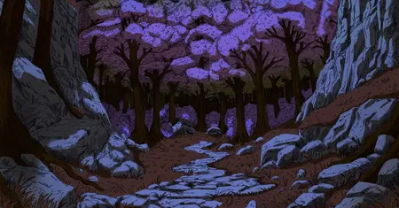 Concept art of the game world